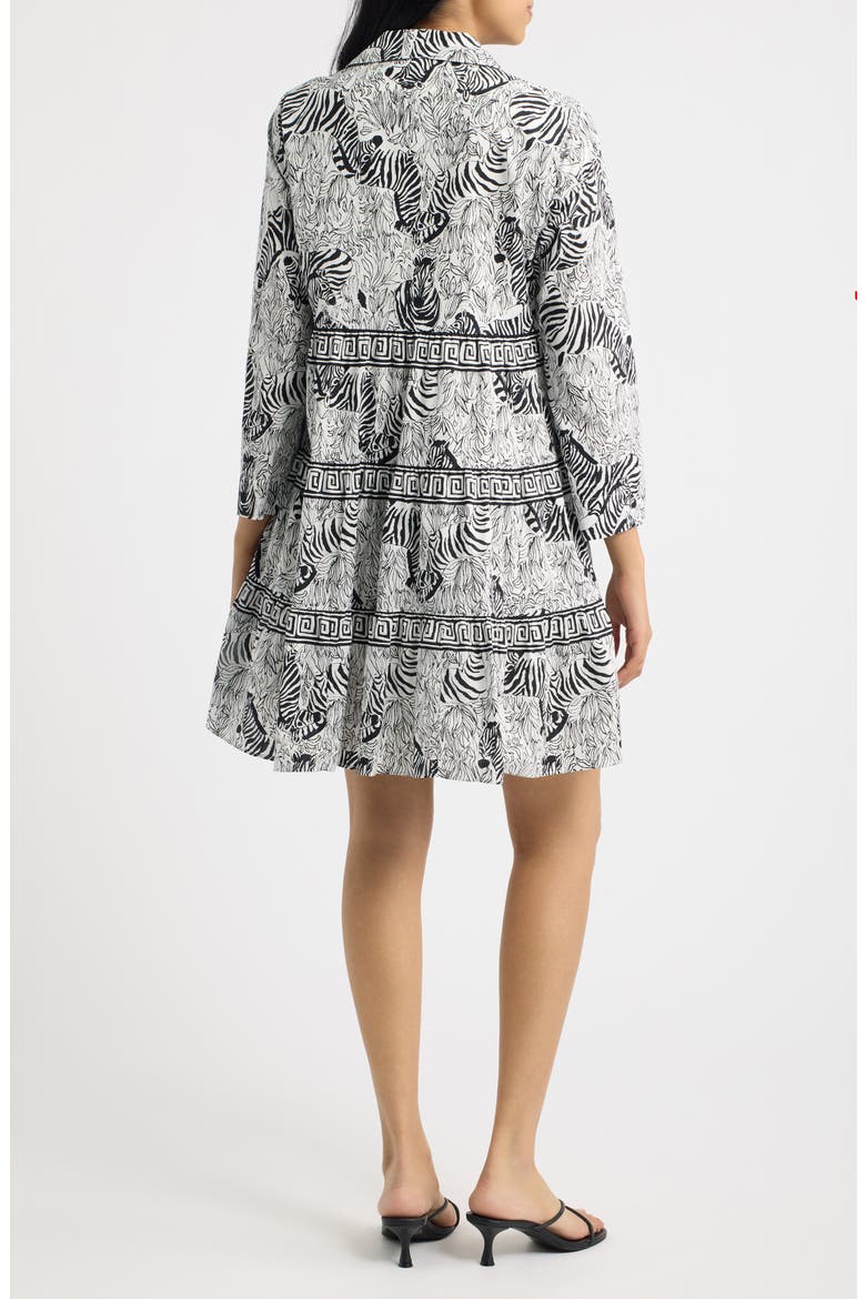 Angie Mix Print Minidress, Alternate, color, COCONUT Z