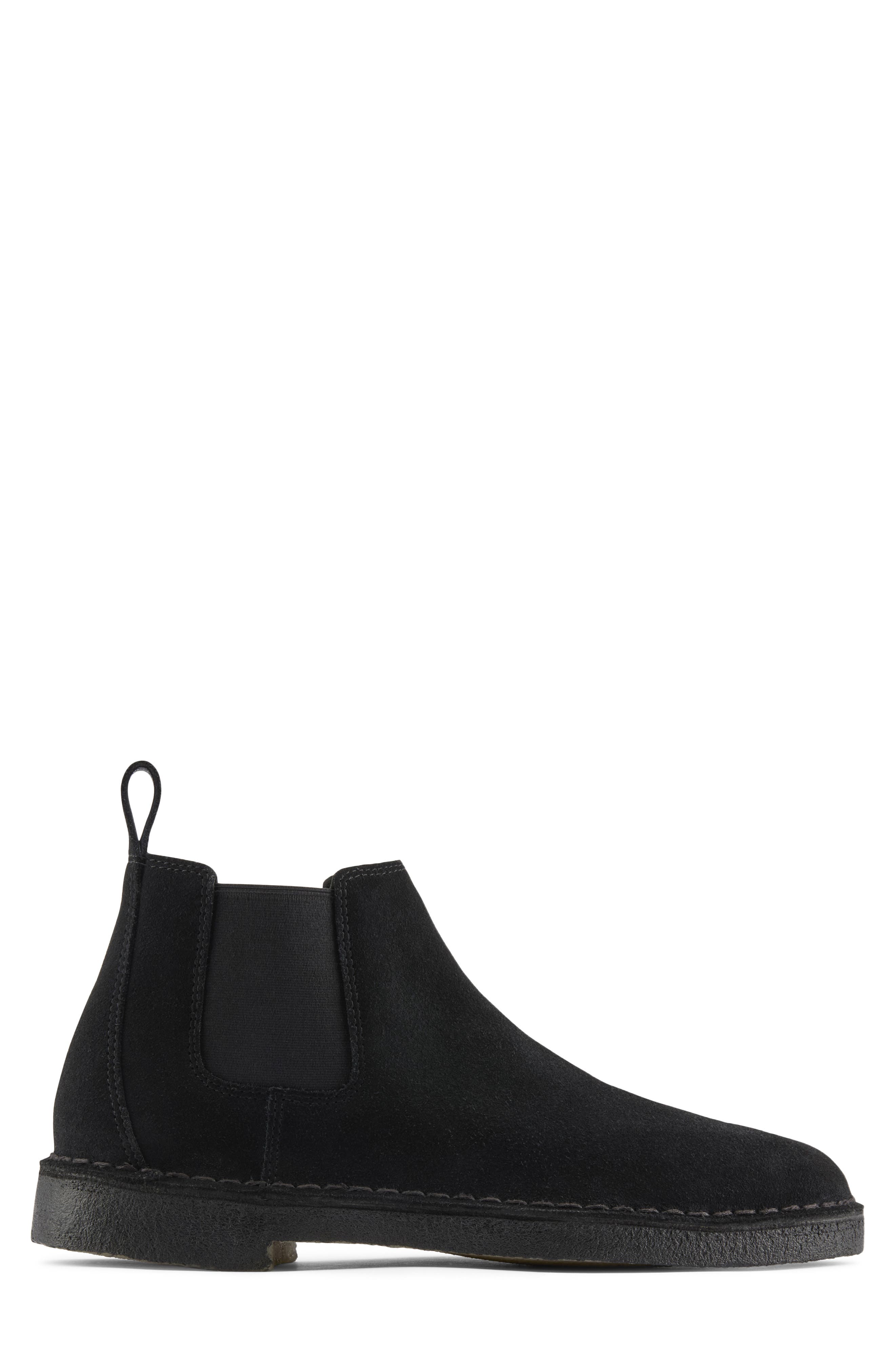 Clarks<sup>®</sup> Originals Desert Chelsea Boot, Alternate, color, Black Suede