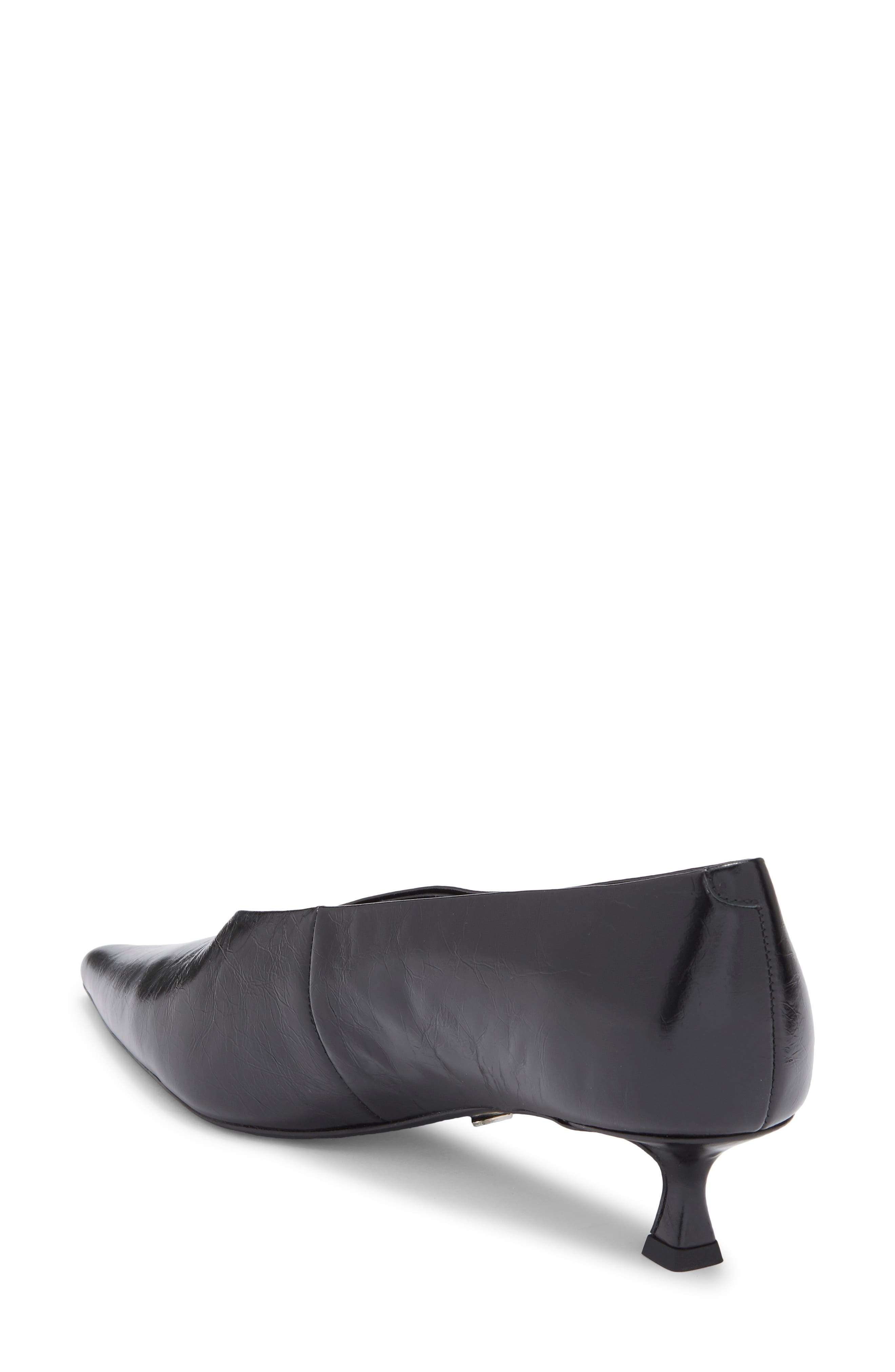 Tony Bianco Cherry Pointed Toe Kitten Heel Pump, Alternate, color, Black Crinkle