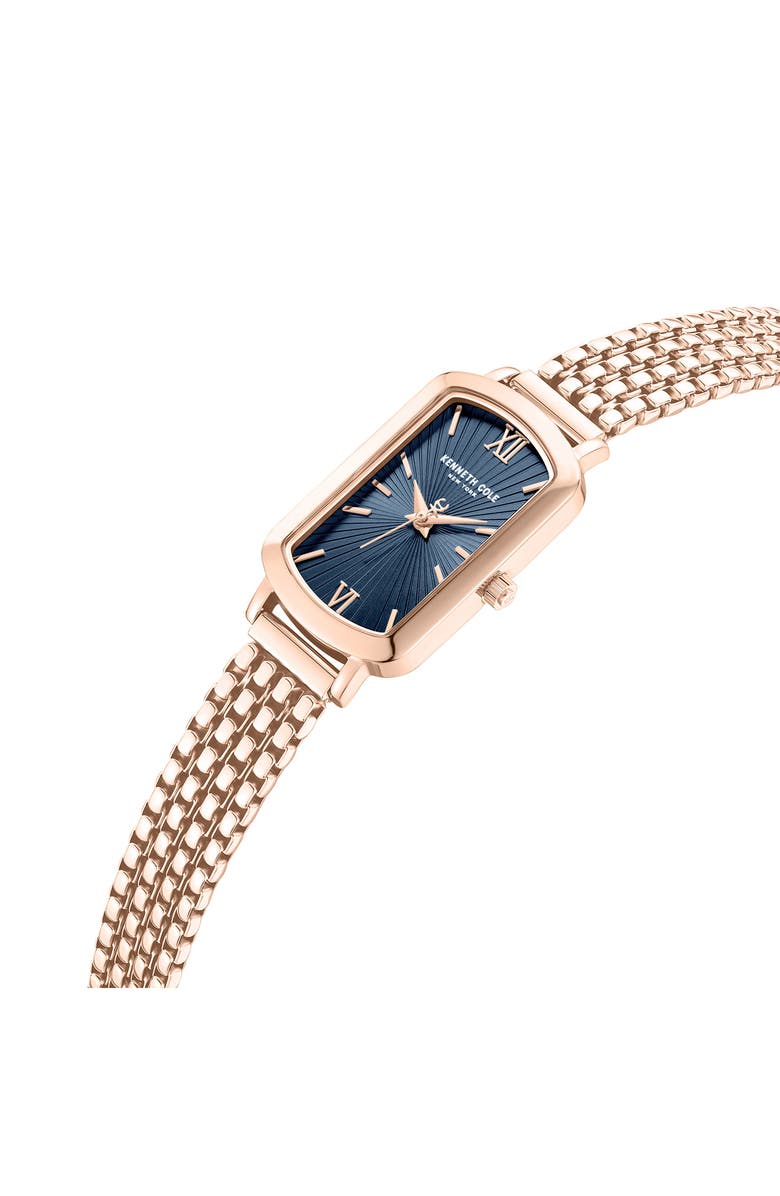 Kenneth Cole New York Tank Bracelet Watch, 22mm x 35mm, Alternate, color, Pink