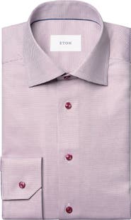 Eton Slim Fit Houndstooth Button-Up Shirt