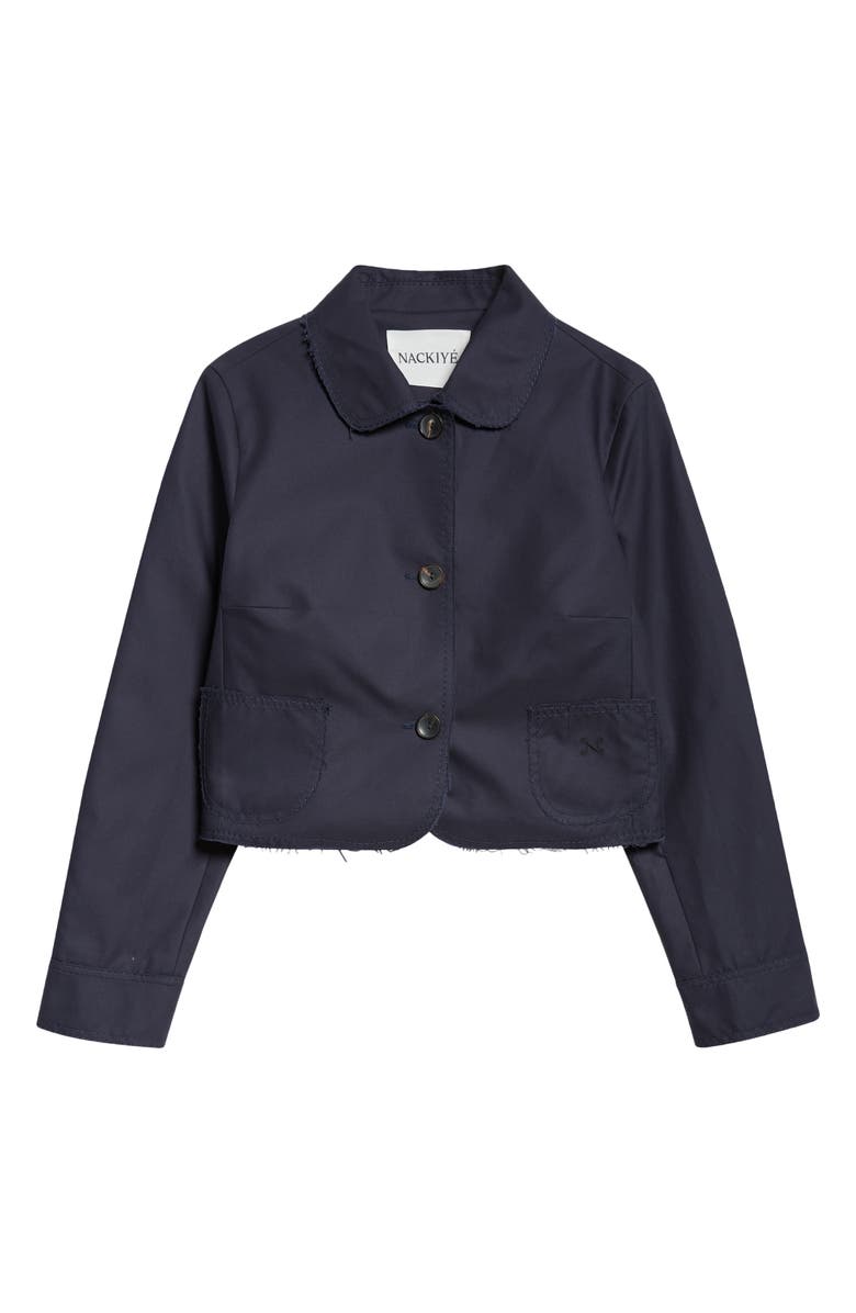 NACKIYÈ Raw Edge Cotton Crop Jacket, Alternate, color, 
