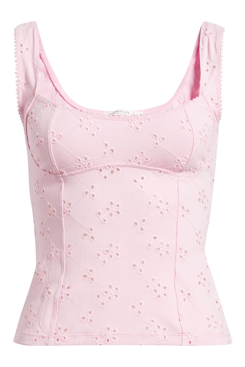 Full Bloom Eyelet Knit Camisole, Alternate, color, SWEET DREAM