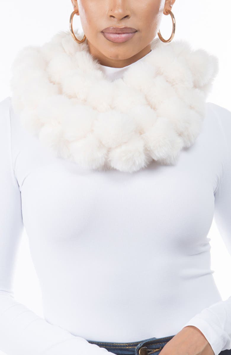 MARCUS ADLER Faux Fur Infinity Scarf, Main, color,