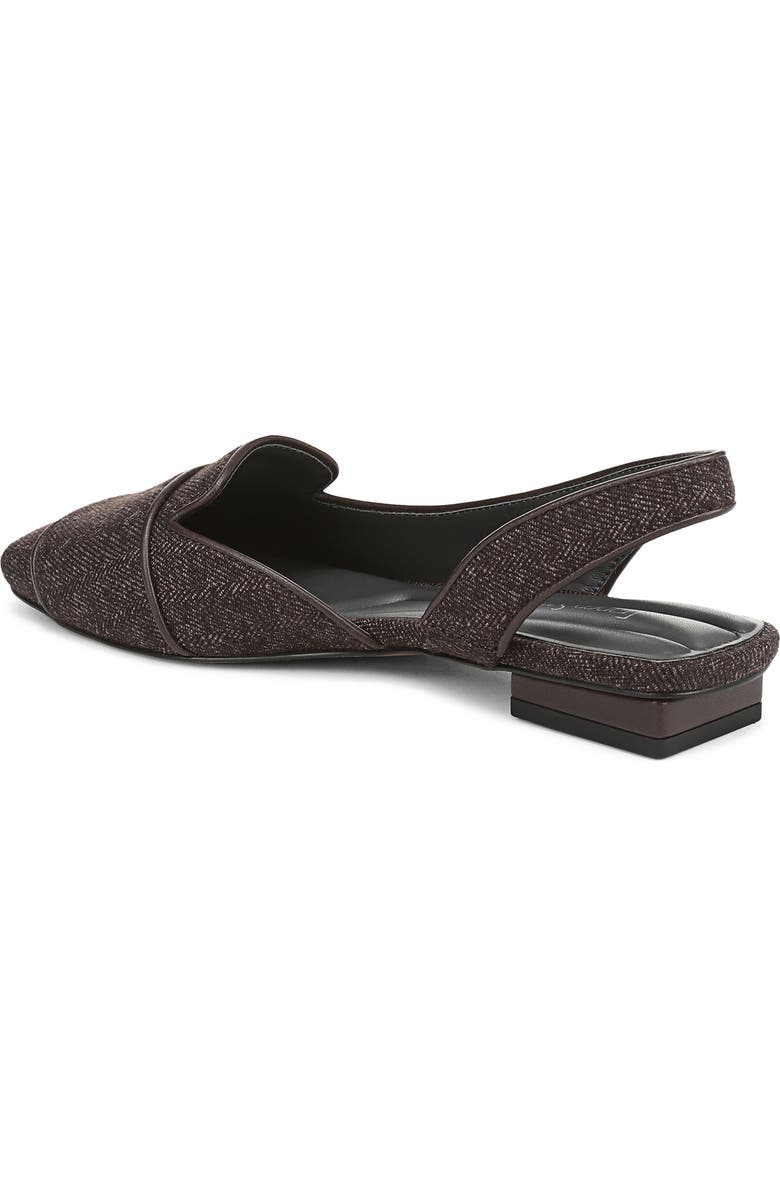 Franco Sarto Teagan Slingback Half d'Orsay Flat, Alternate, color, Dark Brown