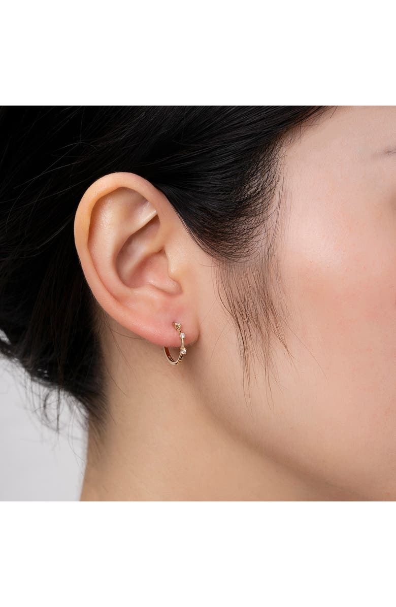 RON HAMI Diamond Huggie Hoop Earrings, Alternate, color,