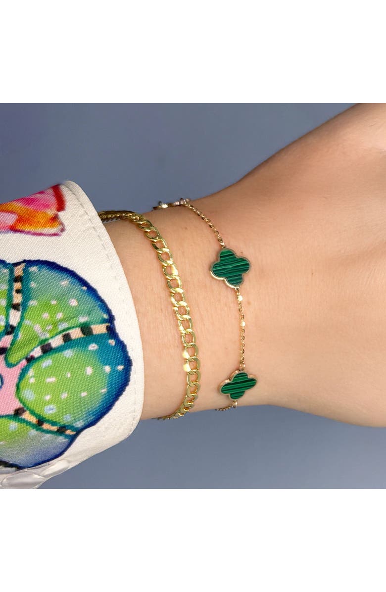 The Lovery Fine Jewelry Curb Chain Bracelet, Alternate, color, Yellow Gold