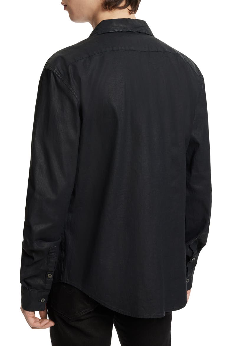 Slim Fit Button-Up Shirt Jacket, Alternate, color, NAVY