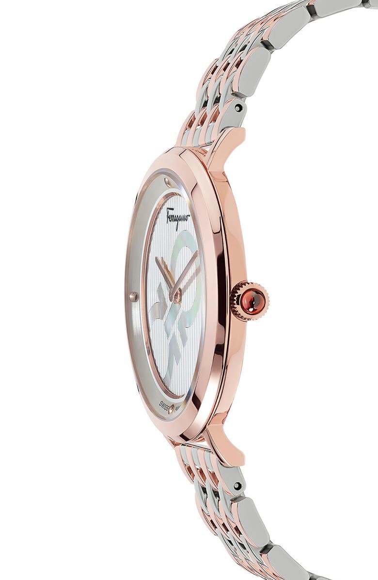 FERRAGAMO Salvatore Ferragamo Logomania Bracelet Watch, 36mm, Alternate, color,