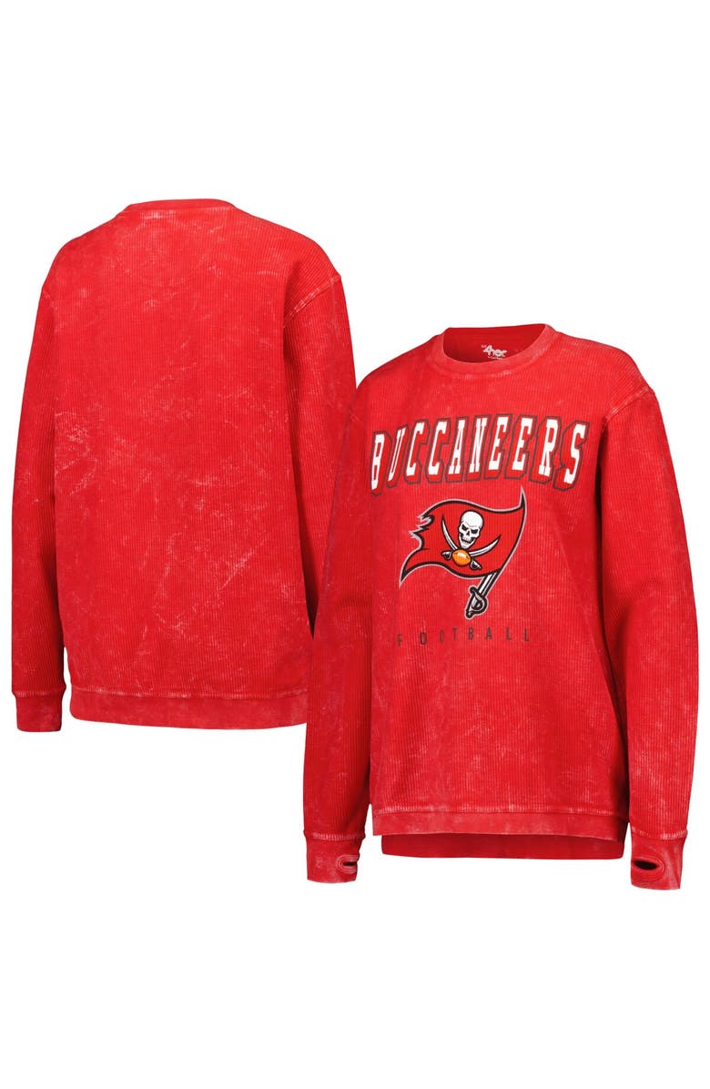 G-III 4HER BY CARL BANKS Women's G-III 4Her by Carl Banks Red Tampa Bay Buccaneers Comfy Cord Pullover Sweatshirt, Main, color, Red