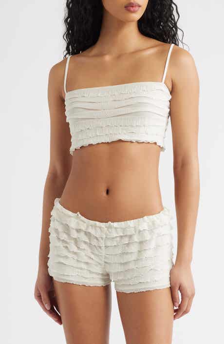 Sofi Tiered Ruffle Crop Camisole