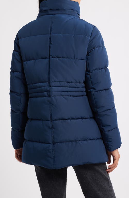 Sam Edelman Parka With Removable Hood In Blue