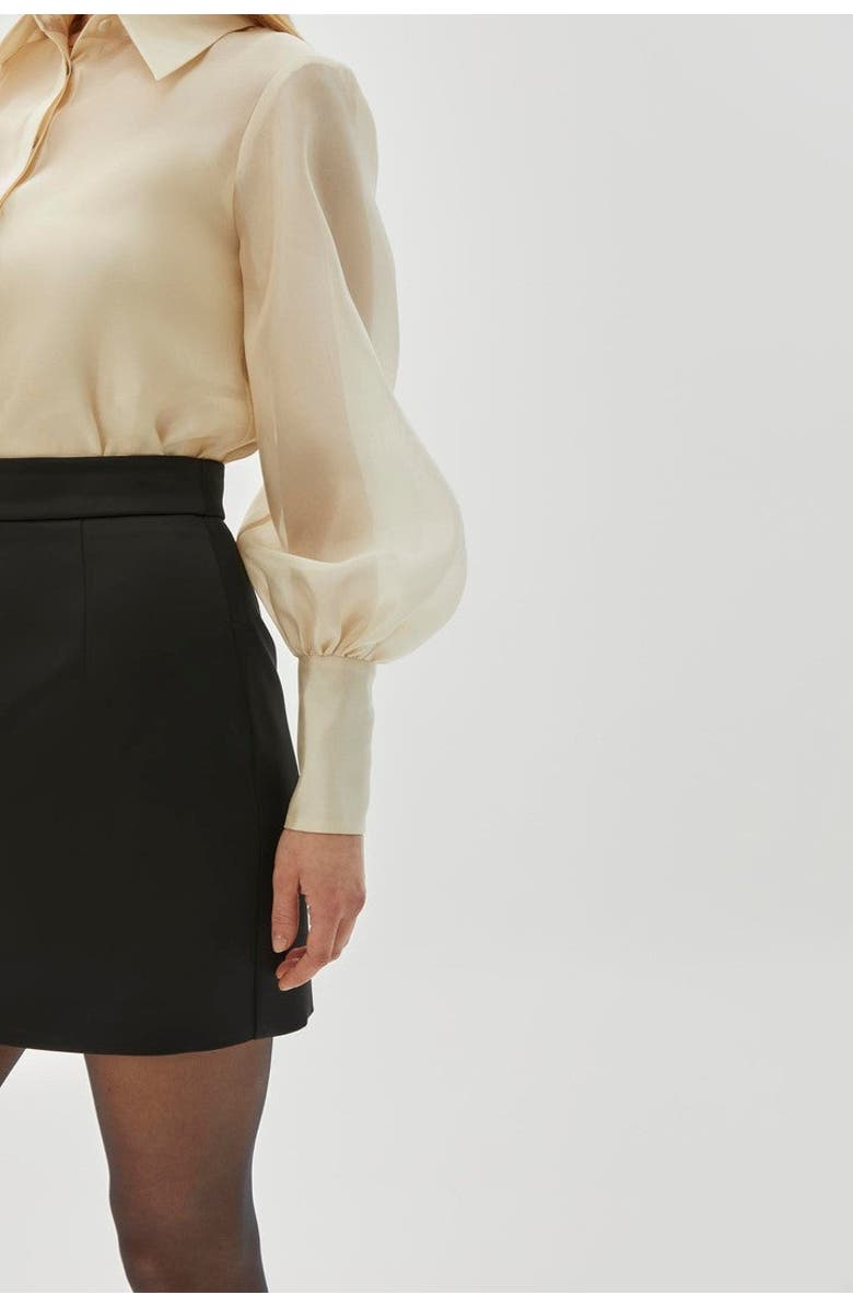 Exquise Braxton Mini Skirt, Alternate, color, Black