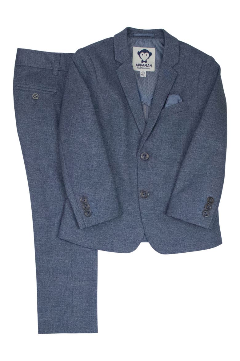Kids' 2-Piece Stretch Mod Suit, Main, color, INDIGO CHAMBRAY