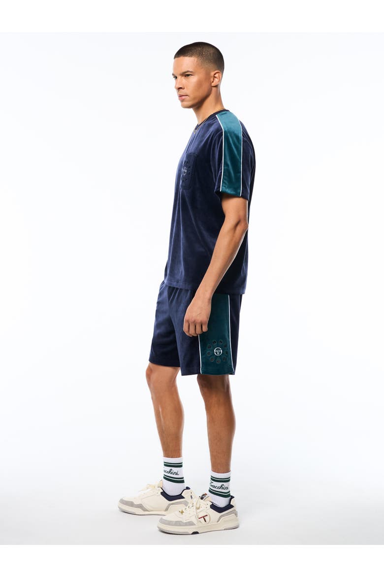 Cresta Velour Pocket T-Shirt, Alternate, color, MARITIME BLUE
