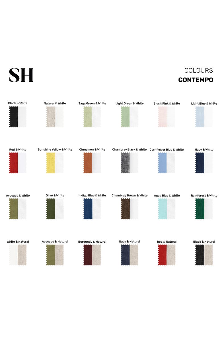 Solino Home Linen Table Throw - Contempo, 52" x 52" Inch, Alternate, color, White And Natural