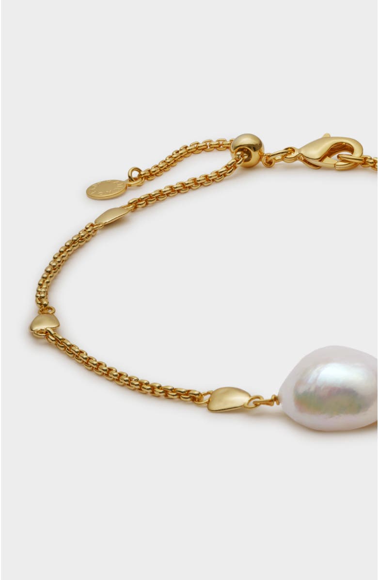 Katie Loxton Sol Pearl Anklet, Alternate, color, Gold Coated