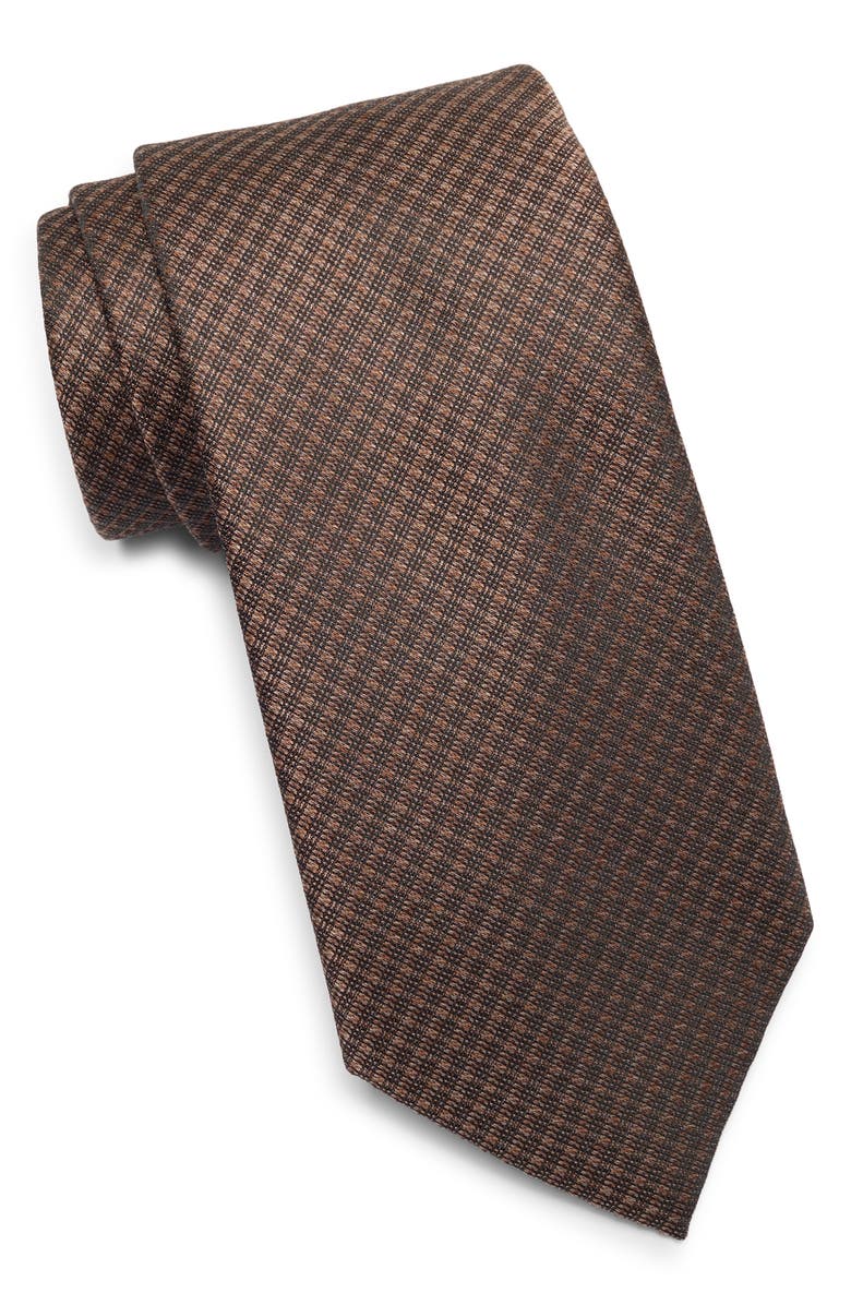 Michael Kors Regan Tie, Main, color, Chocolate