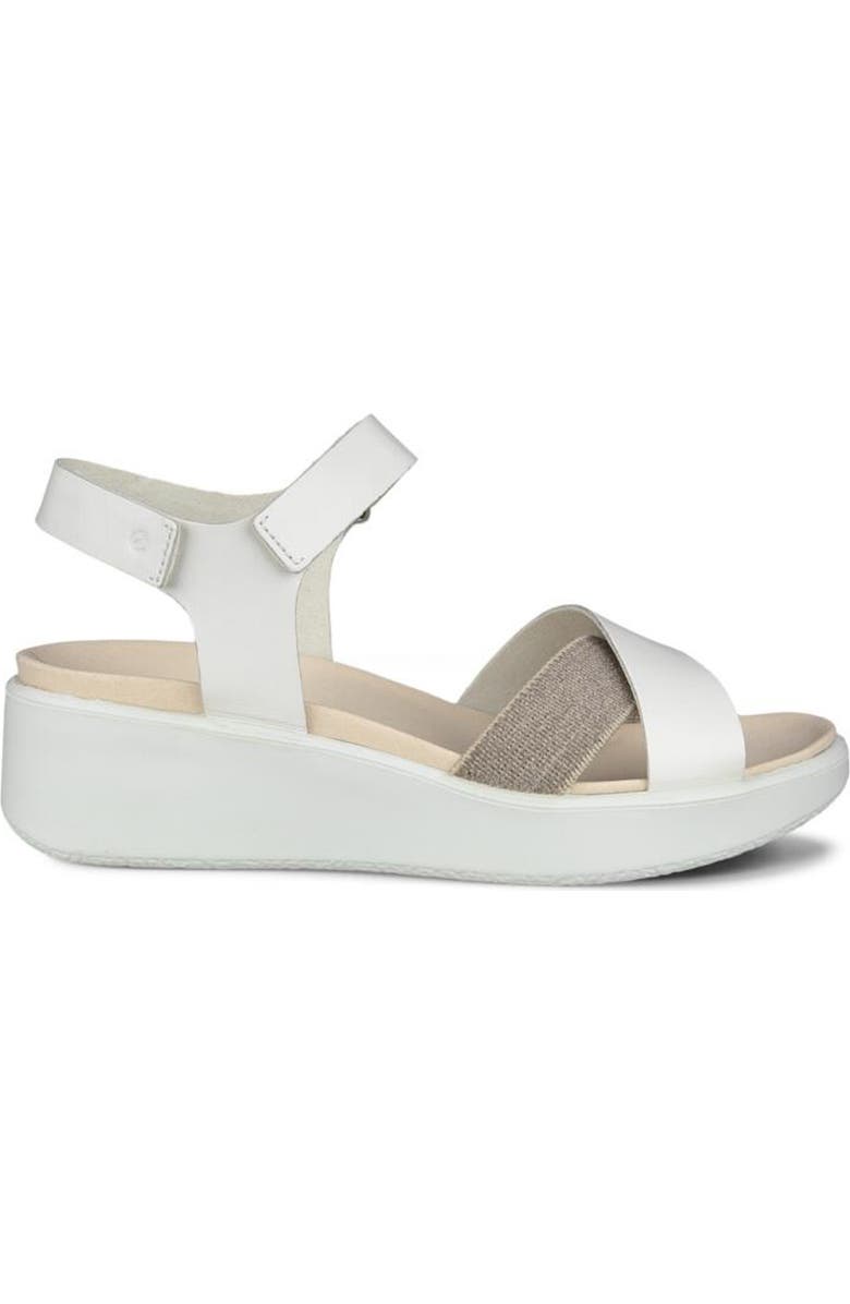 ECCO Flowt Water Resistant Wedge Sandal, Alternate, color,