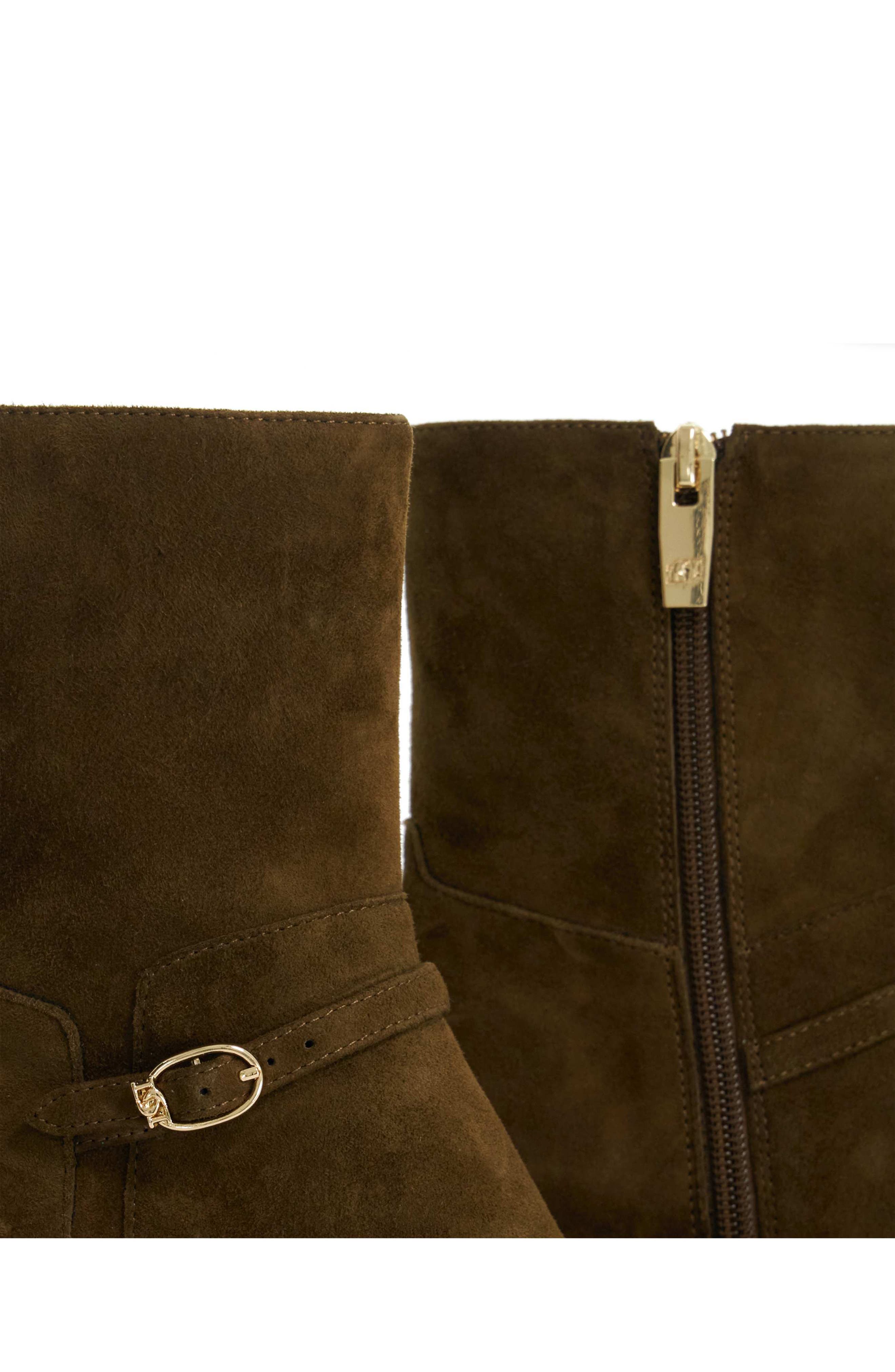 Ollen Leather Bootie, Alternate, color, KHAKI