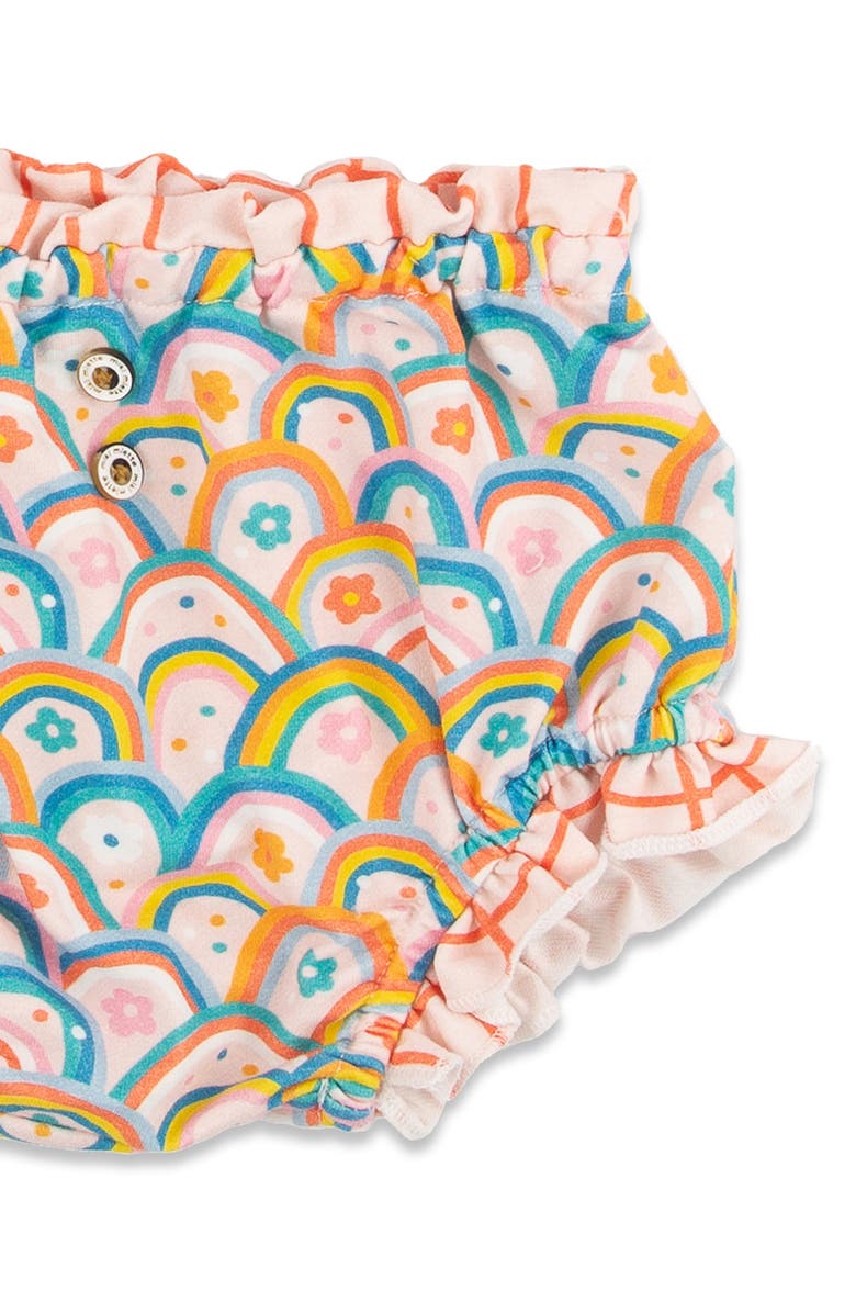 Miki Miette Yasi Ruffle Sleeve Top & Bloomers Set, Alternate, color, Pink