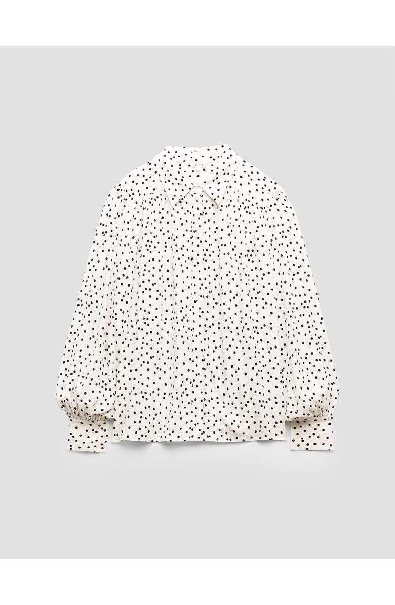 Hush Sigrid Polka Dot Long Sleeve Shirt, Alternate, color, Tiny Polka Dot White