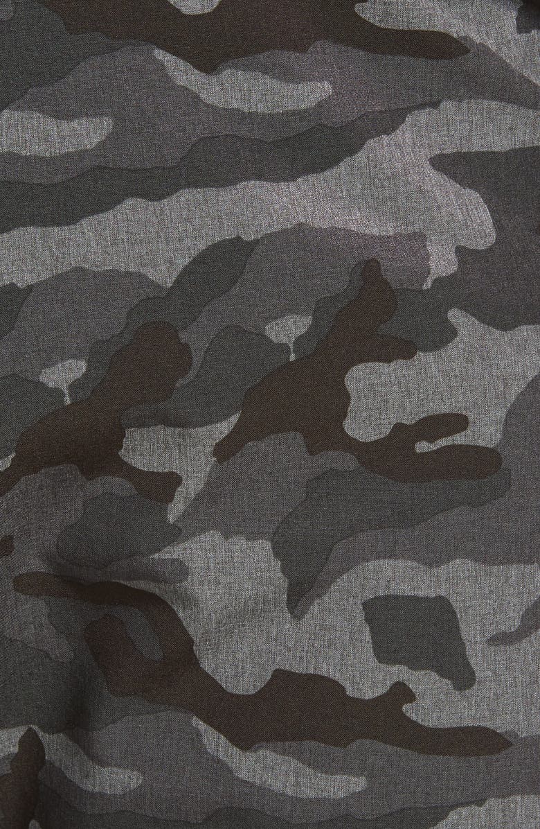 Vintage 1946 Men's Print Hybrid Flat Front Shorts, Alternate, color, Grey Camo