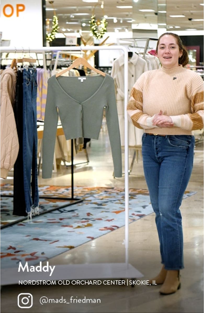 Rib Crop Cardigan, sales video thumbnail