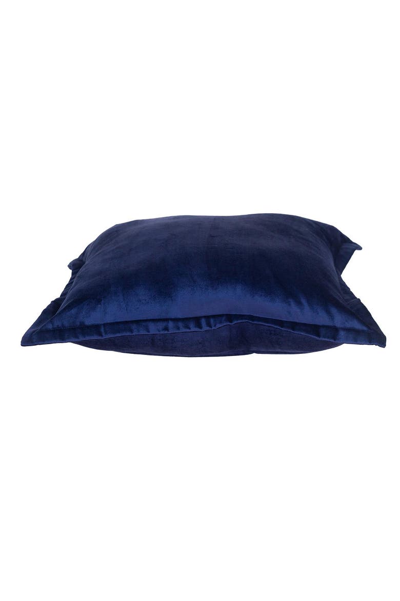 Agneta Transitional Blue Square Throw Pillow, Alternate, color, BLUE
