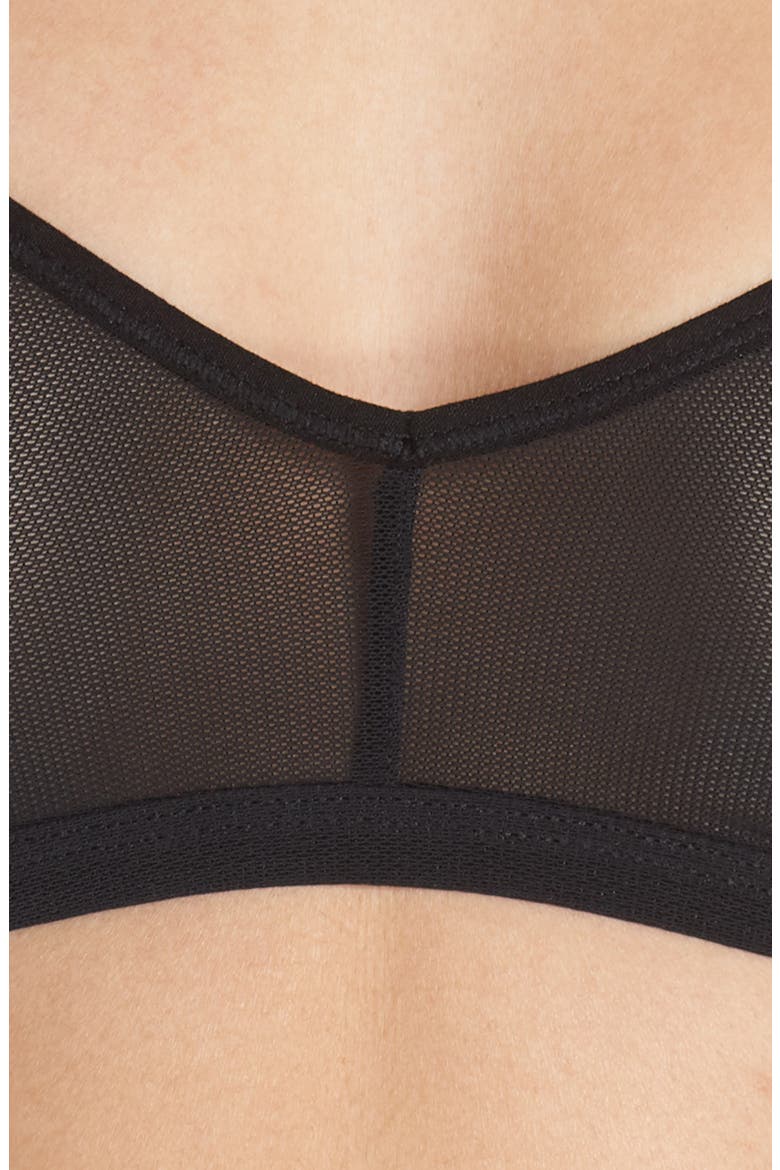 Sieve Non-Wire Bra, Alternate, color, BLACK