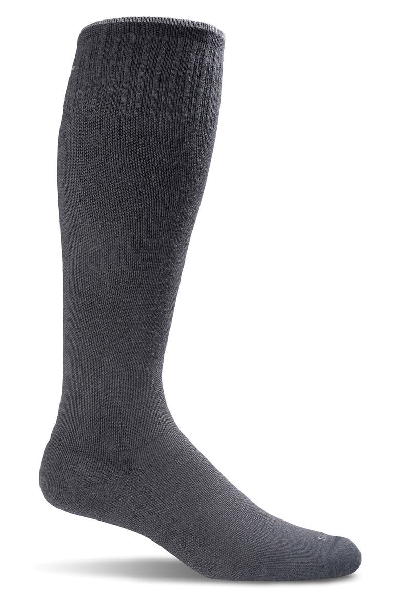 Circulator Compression Socks, Alternate, color, BLACK