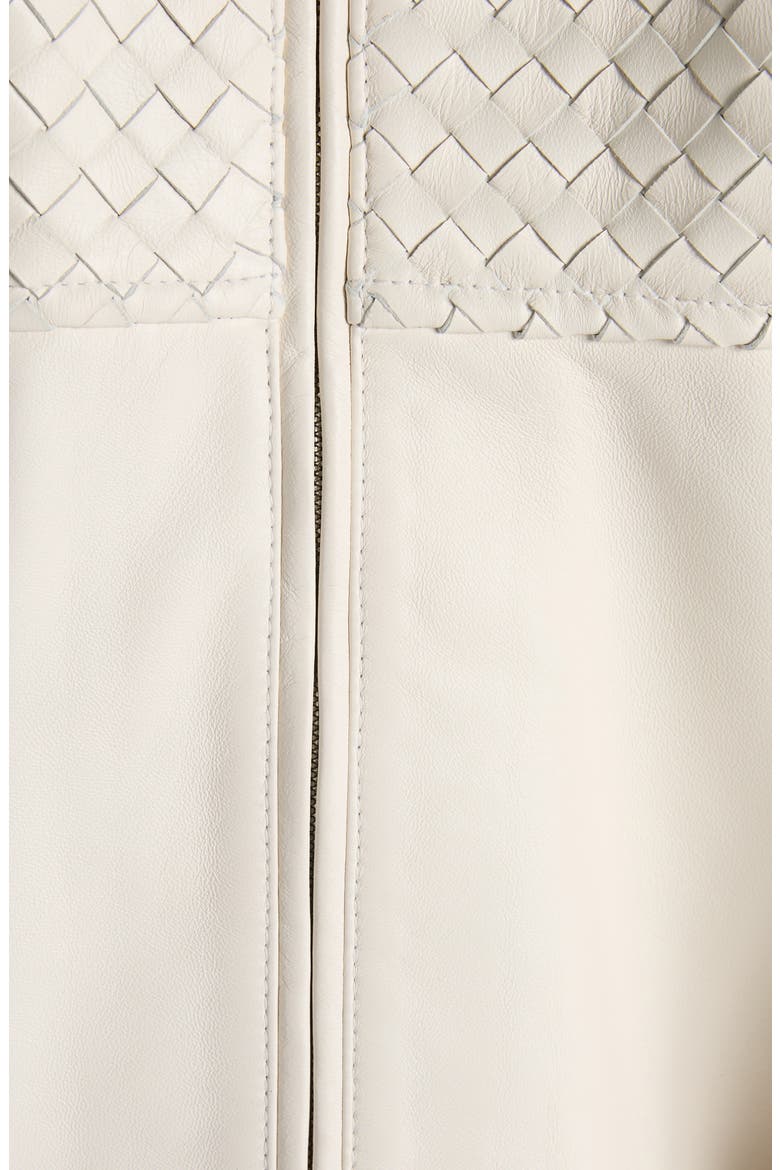 Intrecciato Leather Top, Alternate, color, 9107 PARCHMENT