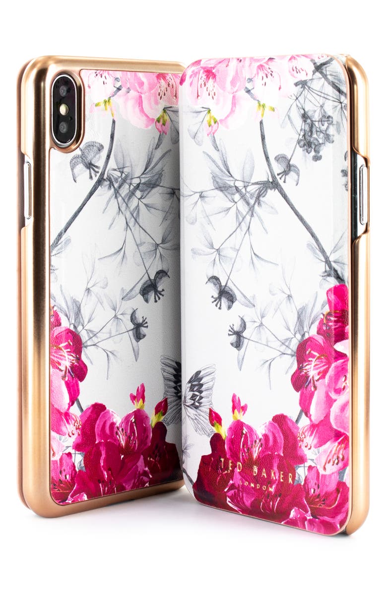 Ted Baker London Babylon iPhone X/Xs/Xs Max & XR Mirror Folio Case, Alternate, color,