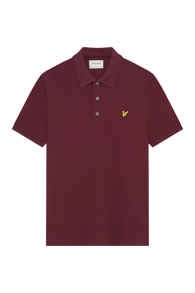 Plain Polo Shirt, Alternate, color, Burgundy