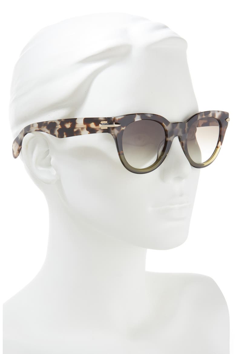 Core 50mm Cat Eye Sunglasses, Alternate, color, GREY HAVANA