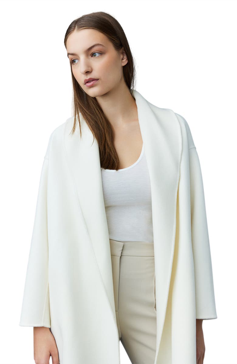 Mackage Tyra Wool Coat, Alternate, color, Cream