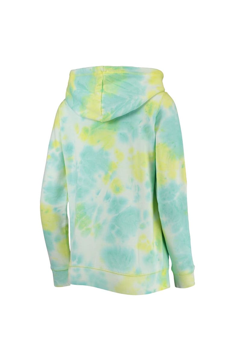 New Era Women's New Era White Chicago Cubs Tie-Dye Full-Zip Hoodie, Alternate, color, White