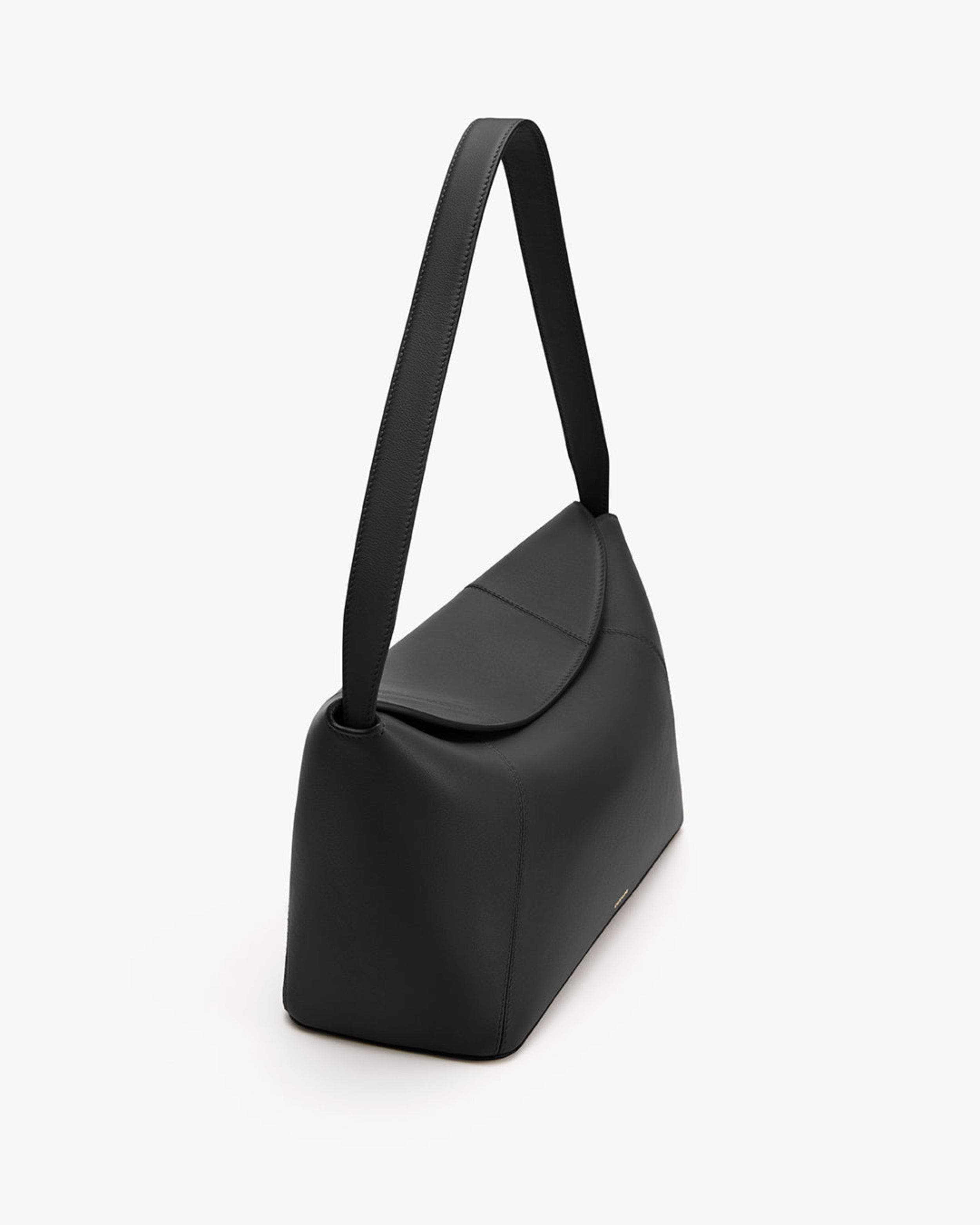 Cuyana Forma Shoulder Bag, Alternate, color, Black