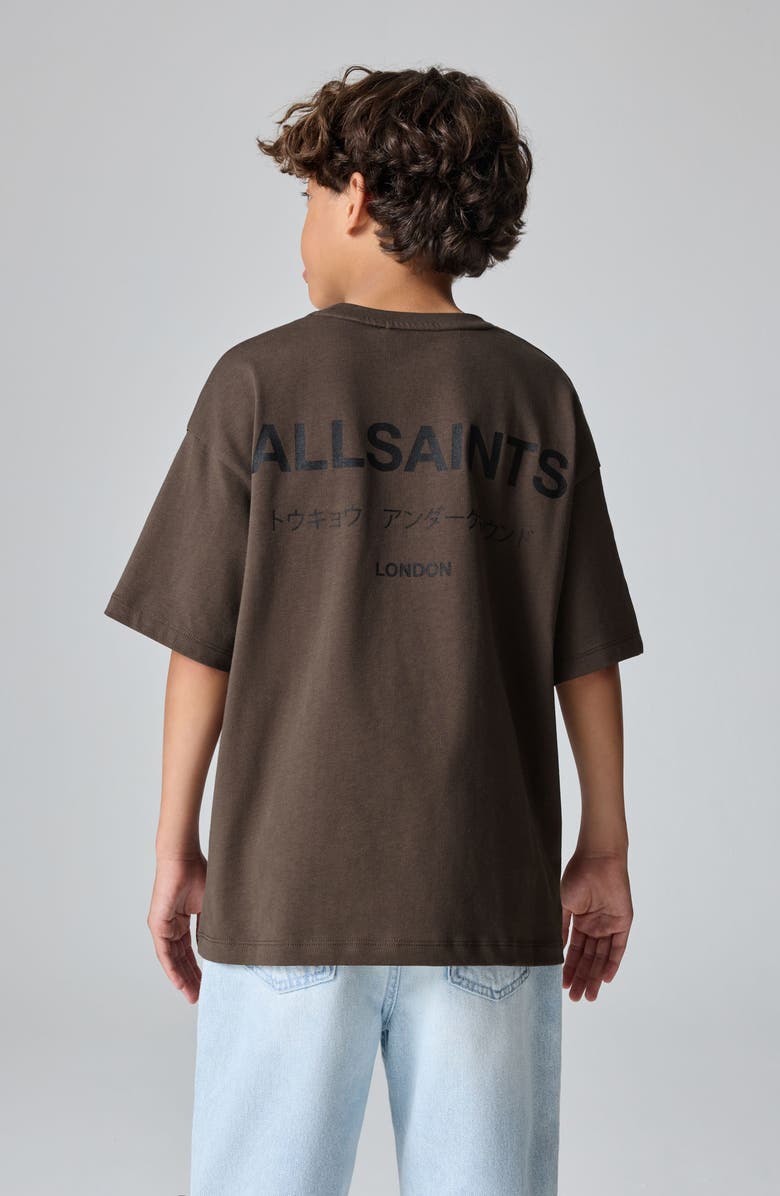 smALLSAINTS by ALLSAINTS Kids' Underground Cotton Graphic T-Shirt, Alternate, color, Brown