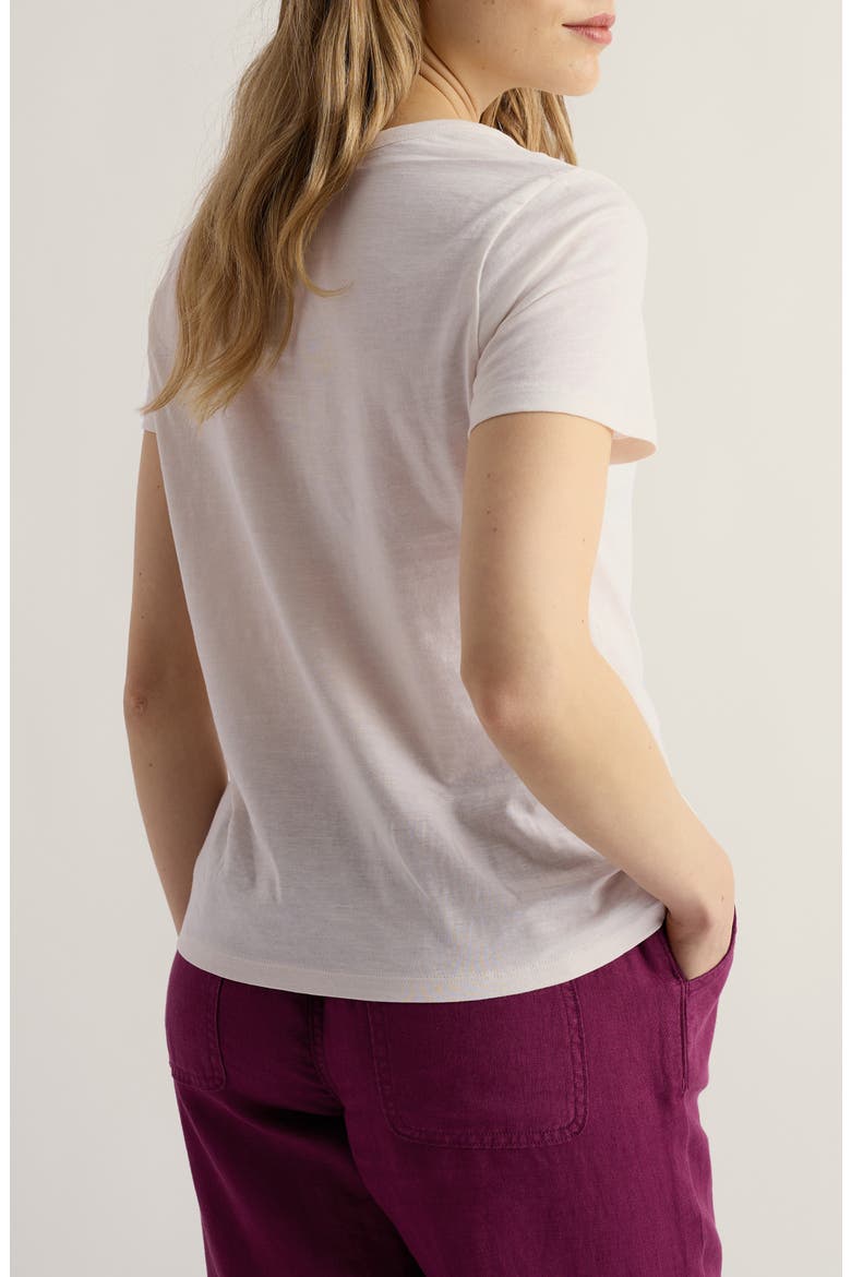 Printing Ink Organic Cotton Graphic T-Shirt, Alternate, color, INKY BOTANICAL STEMS CHALK