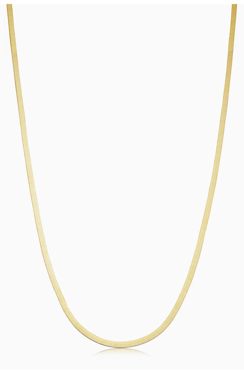 Oradina 14K Yellow Gold Park Avenue Herringbone Choker, Main, color, Yellow Gold