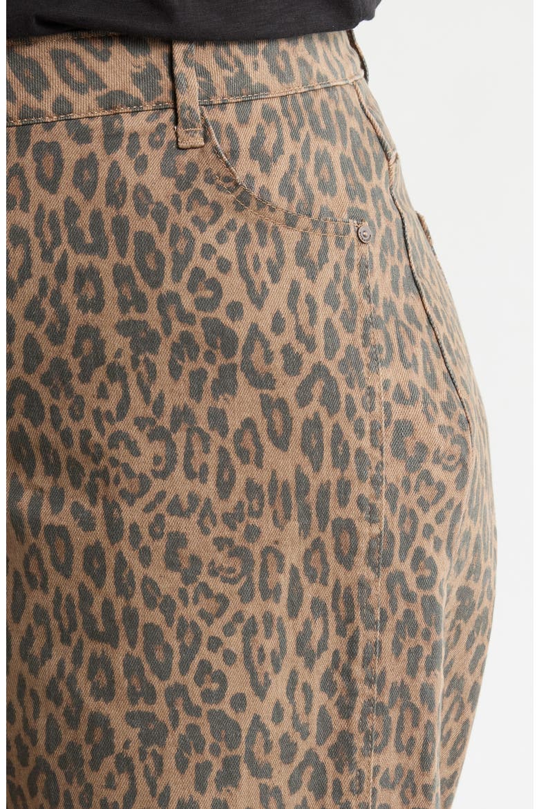 Gracie Skyrise Double Side Seam High Waist Wide Leg Jeans, Alternate, color, MOCHA BLACK MULTI