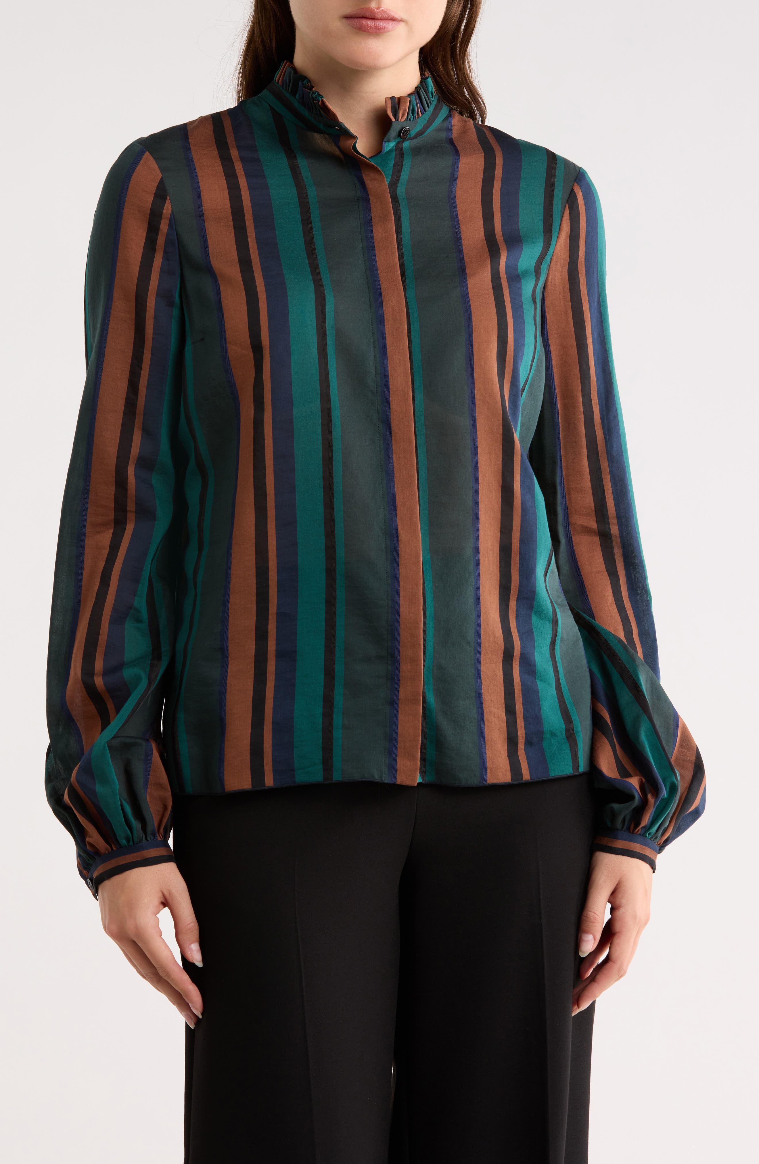 Longchamp Stripe Print Top