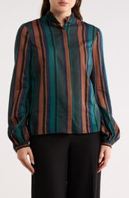 Longchamp Stripe Print Top