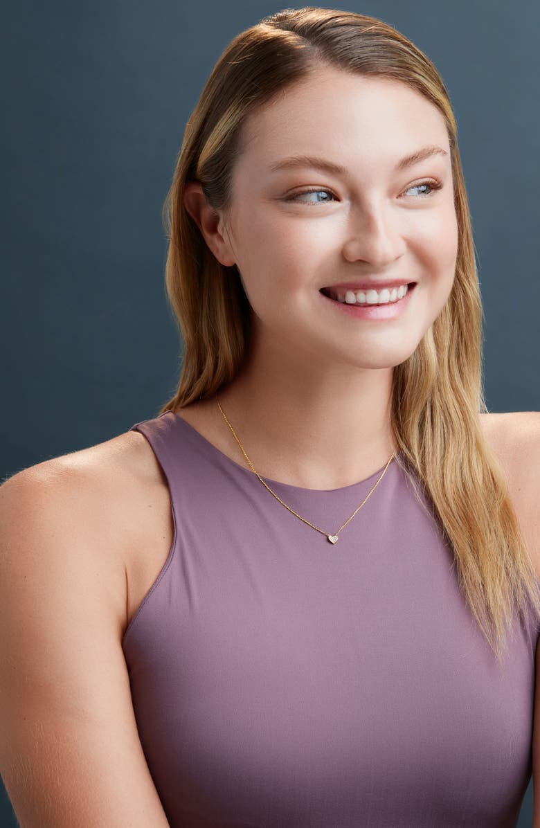 Bony Levy Simple Obsession Pavé Diamond Heart Pendant Necklace, Alternate, color, 