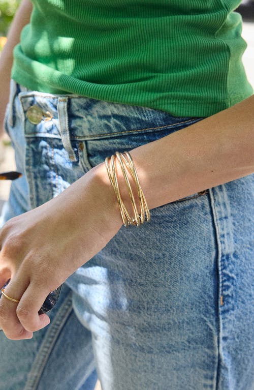 Baublebar Aziza Layered Cuff Bracelet In Gold