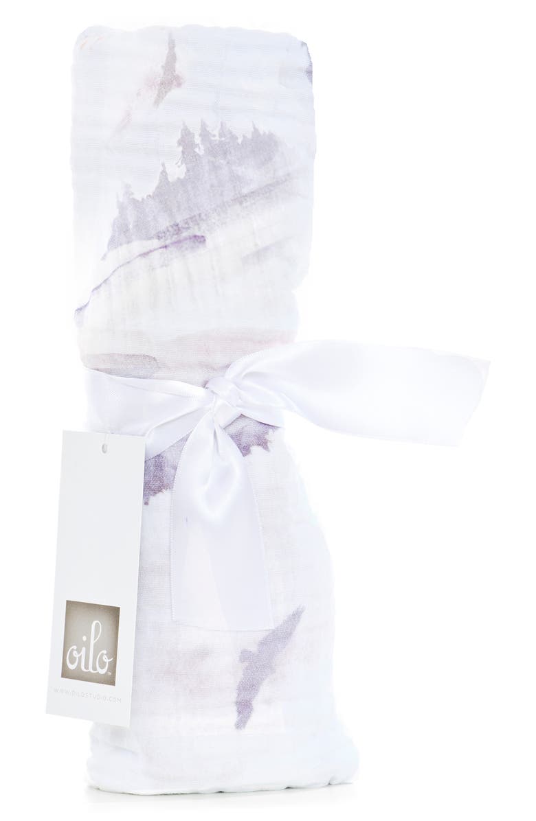 Oilo Swaddle Blanket, Alternate, color, Misty Mountain