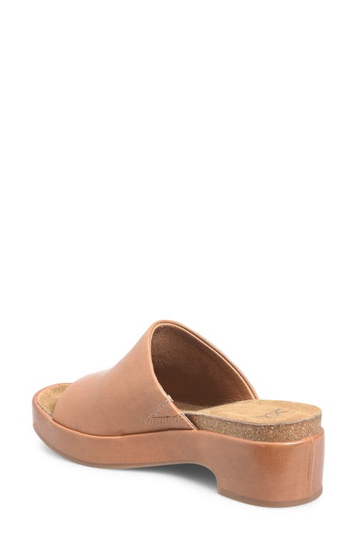 Söfft Cass Platform Slide Sandal In Sand