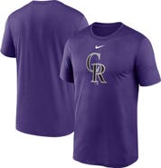 Nike Men's Nike  Purple Colorado Rockies Legend Fuse Large Logo Performance T-Shirt