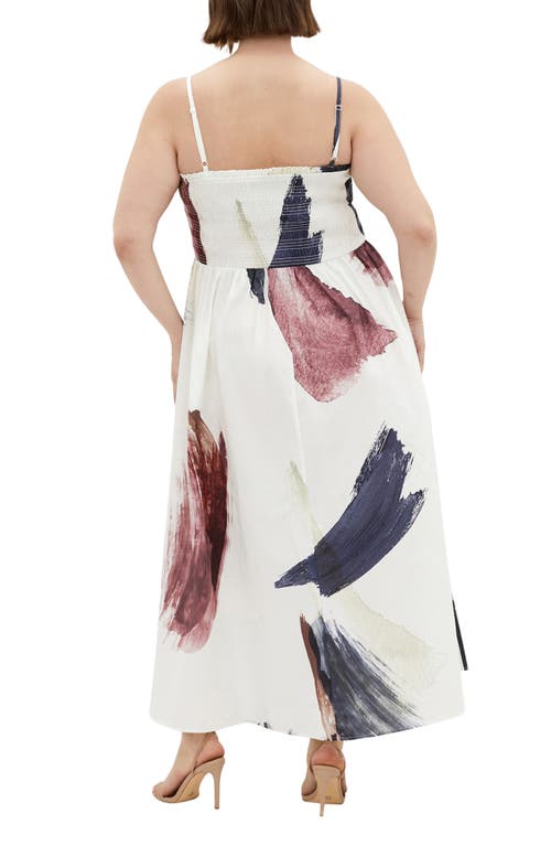 City Chic Jolie Print Sleeveless Maxi Dress In Geo Muse